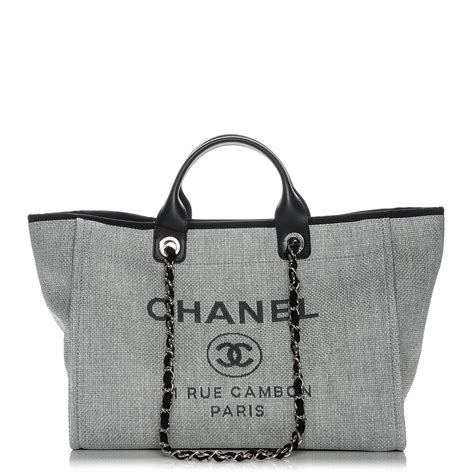 chanel deauville tote fashionphile|Chanel large deauville shopping tote.